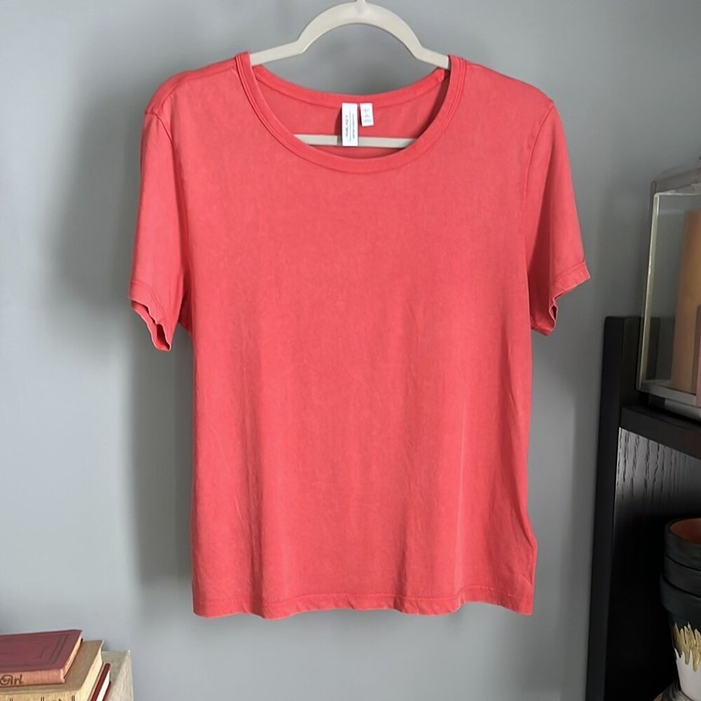& Other Stories Crew T-Shirt (Coral) 4